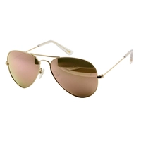 High Quality Custom Sun Shades Multi Color Mirror Lens Retro Pilot Metal Sunglasses